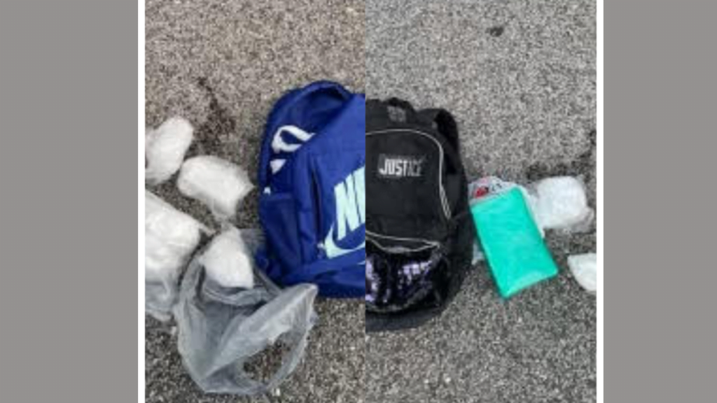 
Mobile County sheriff's deputies discovered 2 kilograms of cocaine inside the backpack of a 3-year-old child during a search warrant executed at a residence in Mobile, Alabama, on March 30, 2024.